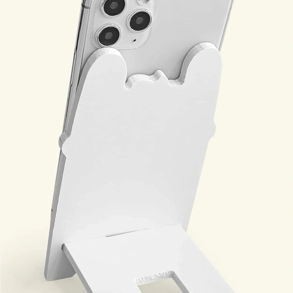 Lucky Cute Cat Phone holder is made of high quality Wood material. Brand new